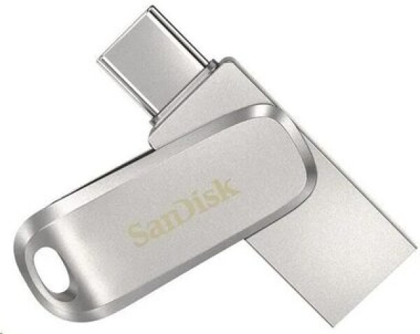 SanDisk Ultra Dual Drive Luxe 1 TB stříbrná / Flash Disk / USB-A 3.0 USB-C 3.0 / čtení: 150 MBs (SDDDC4-1T00-G46)