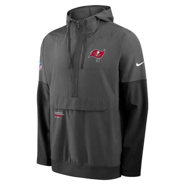 Nike Pánská bunda Tampa Bay Buccaneers NFL Sideline Half-Zip Anorak Anthrazit Velikost: S