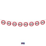 Tarra Girlanda narozeninová dopravní značka - 40 let