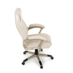 Kancelářské křeslo, houpací mechanismus, béžová látka, KA-C713 CRM2