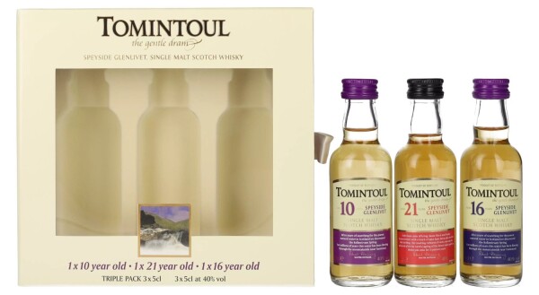 Tomintoul Triple Pack Whisky 3x0,05L (10yo + 16yo + 21yo) - Dárkové balení