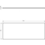 MEXEN - Uni vrchní deska 120, dub 91AXX-1204-464-18-81