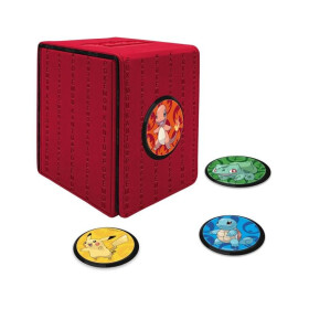 Pokémon Ultra PRO: Kanto Alcove Click Deck Box - koženková krabička na karty