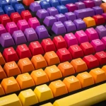 Ducky Afterglow ABS Doubleshot sada kláves oranžová / Náhradní klávesy / 108 kláves / US Layout (DKSA108-USADZZWSG)