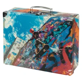 BAAGL Skládací školní kufřík Skatepark s kováním / 32.5 x 10.5 x 26 cm (A-34807)