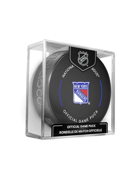 Inglasco / Sherwood Puk New York Rangers Official Game Puck 2022-2023