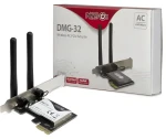 Inter-Tech DMG-32 / WiFi adaptér / PCIe x1 / 802.11ac / 650 Mb/s / 2,4 a 5 GHz (88888148)