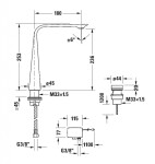 DURAVIT - D.1 Elektronická umyvadlová baterie, síťové napájení, chrom D11110007010