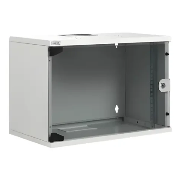Digitus SoHoline 12U šedá / Rozvaděč / 19" / Nástěnný / Skleněné dveře / Nosnost 60 kg (DN-19 12-U-S-1)