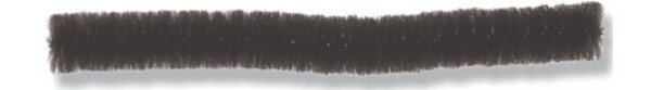 Heyda Plyšový drát 10 ks 8 mm 50 cm černý