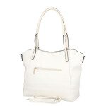 Stylová dámská koženková kabelka na rameno Zita, bílá