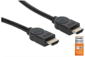 Manhattan Premium černá / HDMI kabel / HDMI (M) - HDMI (M) / 1,8 m / Ethernet / 18 Gbit/s / 4K 60Hz (355346)