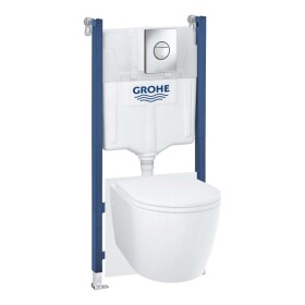 GROHE - Start Round Set předstěnové instalace, klozetu Start Round, sedátka Softclose a tlačítka Sail, chrom 103843SH00