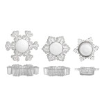 Bloomingville Skleněný svícen na čajovou svíčku Dania Clear – set 3 ks, čirá barva, sklo