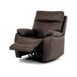 TV a relaxační křeslo s elektrickým ovládáním, potah hnědá látka v dekoru vintage, 1 motor 240V