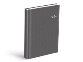 Diář 2026 D801 PVC dark gray