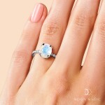 Emporial stříbrný prsten GU-DR10789R-SILVER-MOONSTONE-TOPAZ Velikost: 9 (EU: 59-60)