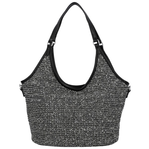 Stylová dámská kabelka na rameno Alfréda, černá