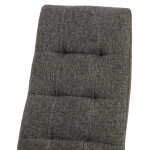 Jídelní židle, šedá, látka, DCL-397 GREY2