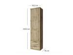 ARTEN (NANO Systems s.r.o.) Regál DOORSET-1D2S (Dub navarra) REGAL-DOORSET-1D2S