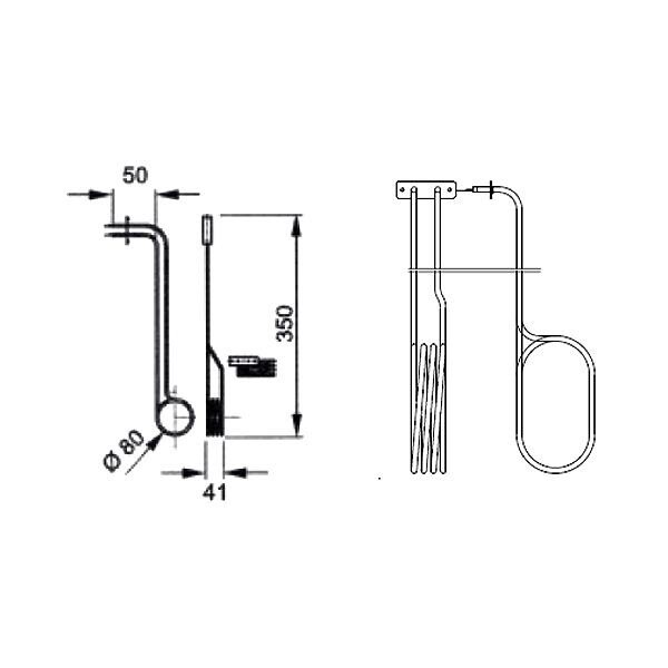 EOS - Topné těleso, spirála pro výparník Bi-O Mat W 2000W C20012753L