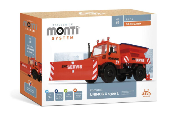 Stavebnice Monti System MS 18 Communal Mercedes 22x15x6cm