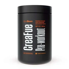 CreaFue Pre-workout - GymBeam (mango marakuja, 450 g) (110149-2-450g-mangomaracuja)