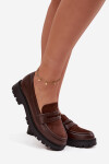 Dámské mokasiny z eko kůže čokoládové Cailen 38