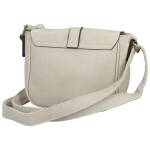 Trendy dámská koženková crossbody kabelka Arlena, krémová
