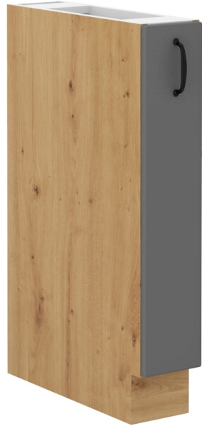 Spodní skříňka s Cargo košem Stilo 15 D CARGO BB Barva korpusu: Dub artisan, Barva dvířek: Dust Grey