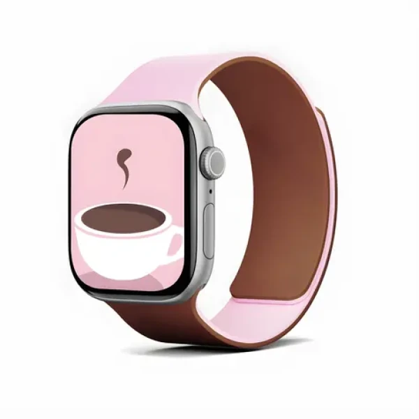 Moft Snap Duo růžová/hnědá / Řemínek / Oboustranný silikonový / Pro Apple Watch 1-11/SE/SE 2/SE 3 (38-42 mm) (MD025-1-42-LTPKBE)