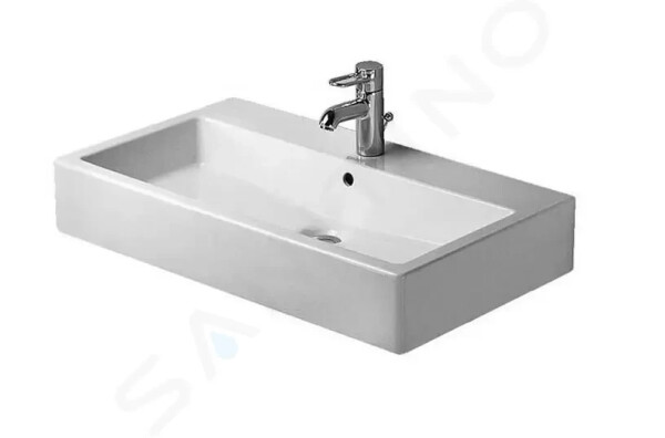 DURAVIT - Vero Umyvadlo 700x470 mm, s přepadem, s otvorem pro baterii, WonderGliss, bílá 04547000001