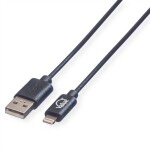 Delock USB 2.0 prodlužovací kabel plochý zahnutý [1x USB 2.0 zástrčka A - 1x USB 2.0 zásuvka A] 1.00 m černá oboustranně zapoji