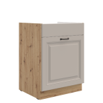Spodní skříňka pod dřez Stilo 60 ZL 1S BB - Premium Box Barva korpusu: Bílá, Barva dvířek: Dust Grey