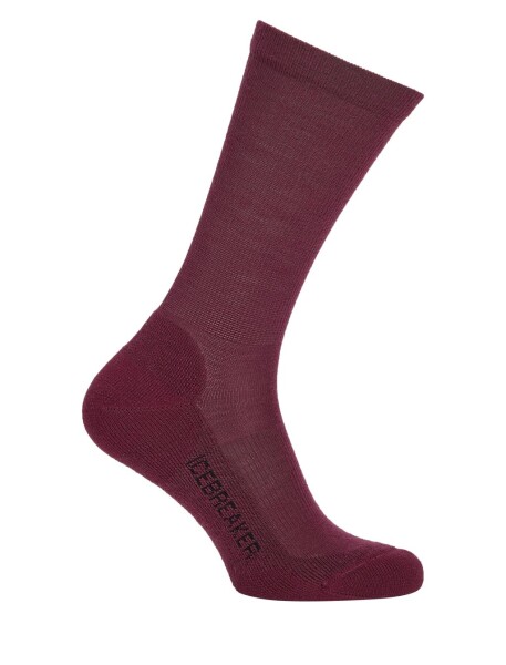 ICEBREAKER Wmns Lifestyle_Light Crew, Dark Berry (vzorek) velikost: M