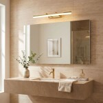 Koupelnové nástěnné LED svítidlo APP1873-1W 60cm GOLD OSW-66028