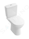 VILLEROY & BOCH - O.novo WC kombi mísa, zadní odpad, DirectFlush, AntiBac, CeramicPlus, alpská bílá 5661R0T2