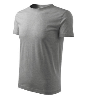 Classic New tričko pánské tmavě šedý melír 2XL