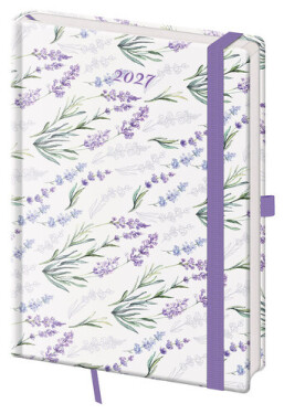Diář 2027 denní A5 Vario - Lavender s gumičkou