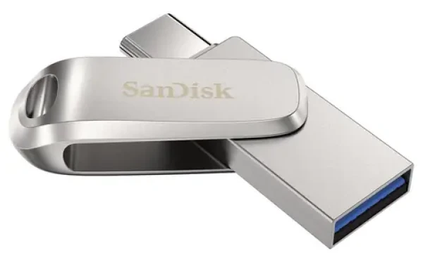 SanDisk Ultra Dual Drive Luxe 256GB střibrná / Flash Disk / 256GB / USB 3.0 (A Type-C) / rychlost až 150MBs / OTG (SDDDC4-256G-G46)