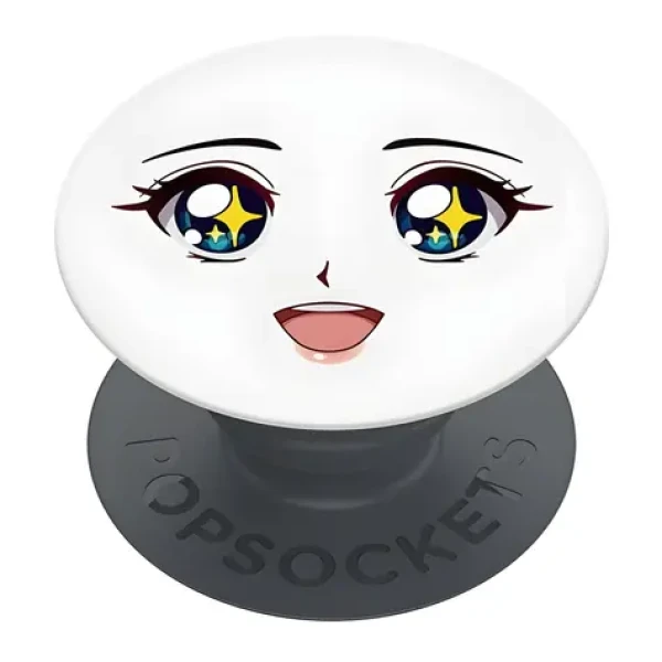 Popsockets Basic Sparkle Eyes bílá / Držák a stojánek na telefon / Skládací / Univerzální (70112)