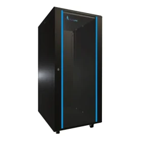 Extralink Rack skříň 27U černá / Stojanový rozvaděč / 600 x 800 mm / nosnost 1000 kg / skleněné dveře (EX.11366)