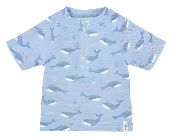 Little Dutch Ocean Splash vel. 62/68 / Plavecké triko / krátký rukáv / recyklovaný nylon (CL26030409LD)