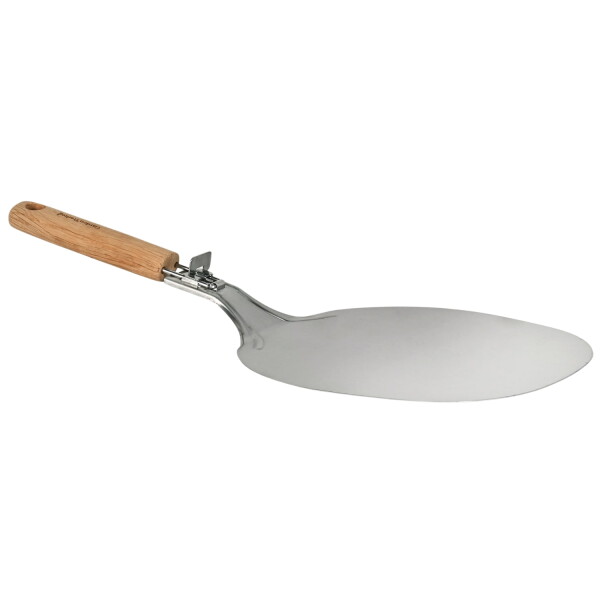 Garden Trading Lopatka na pizzu Ø 32 cm, stříbrná barva, dřevo, kov