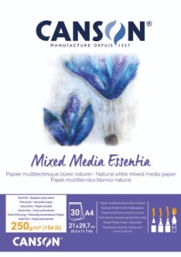 Canson Mixed Media Essentia lepený skicák A4 30 listů 250g