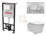 Cenově zvýhodněný závěsný WC set Alca do lehkých stěn / předstěnová montáž + WC SAT Brevis SIKOASW3 SIKOASW3
