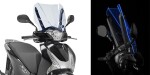 D1128Bl plexi čiré/modré "Ice" Honda SH 125i - 150i Abs (12-16), vxš365x450 mm