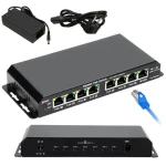Extralink KRATOS / Switch / 7x Gigabit PoE / 1x Uplink RJ45 / 60W PoE / Napájecí zdroj 24V 2,5A (EX.1025)