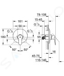 GROHE - BauEdge Sprchová baterie pod omítku s tělesem, chrom 29078000