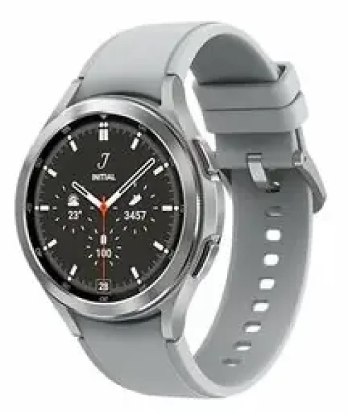 SAMSUNG Galaxy Watch 4 Classic (46 mm) LTE stříbrná / Chytré hodinky / AMOLED / Wi-Fi / Bluetooth / NFC / GPS / Wear OS (SM-R895FZSAEUE)